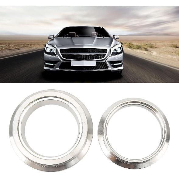 44mm Wastegate Flange Set, Wastegate V Band Clamp Set, Stainless Steel Inlet Outlet Weld Kit Replacemet for TIAL MV R MVR VBAND