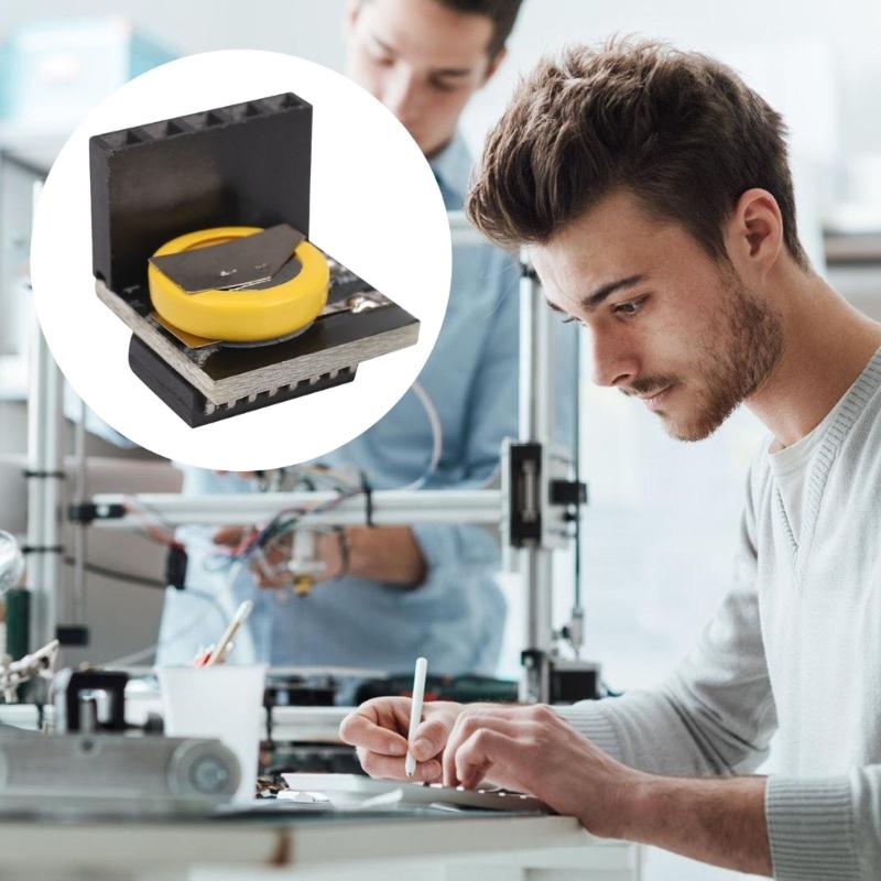 Real Time Clock Module With Builts in Battery Compactly Design I2C Communication for Embedded Systems Accessory