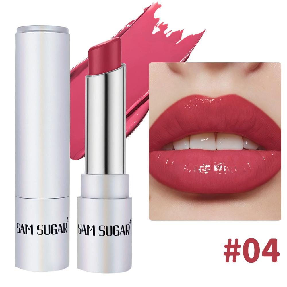 SAM SUGAR Matte Lip Gloss & Lipstick Hybrid - 6 Shade All-Day Waterproof Tinted Lip Color, Moisturizing Long-Lasting Lip Glossy