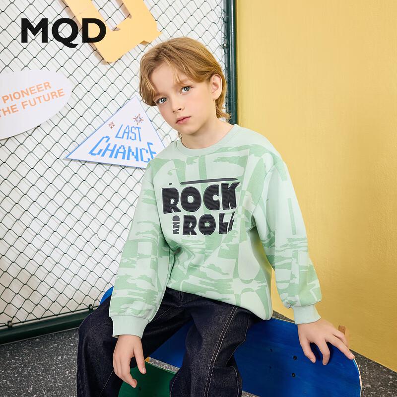 MQD Boys  Preppy Letter Print Sweatshirt 120cm