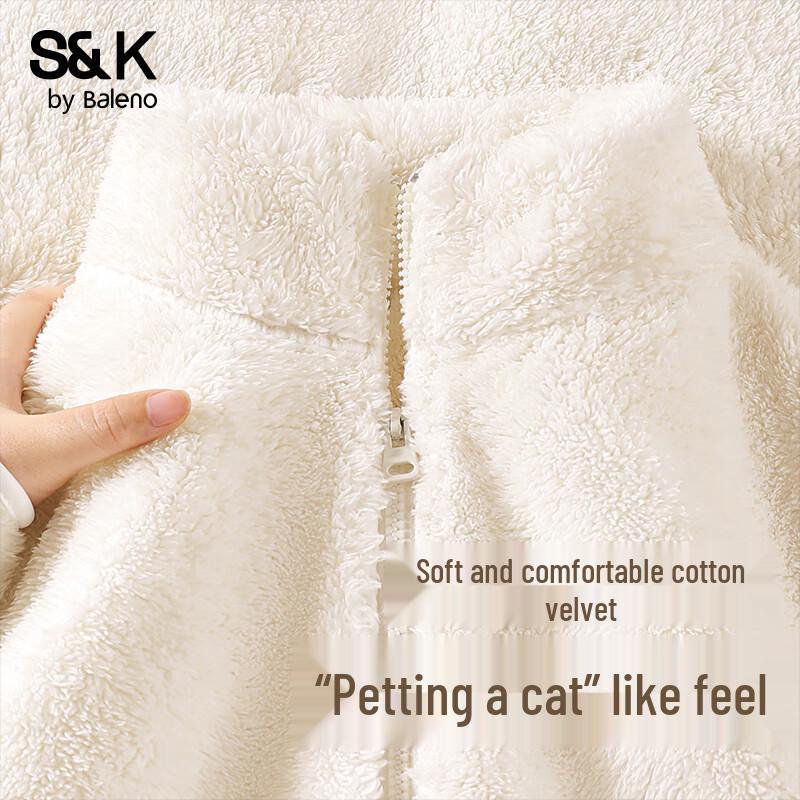 Baleno S&K Women's Fleece Stand Collar Cardigan