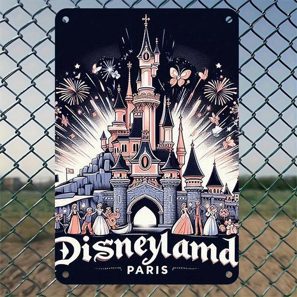 1pc Disney Donald Duck Mickey Pluto Metal Tin Sign 8x12 Inch Vintage Wall Art - Classic Retro Home Decor for Living Room, Kitche