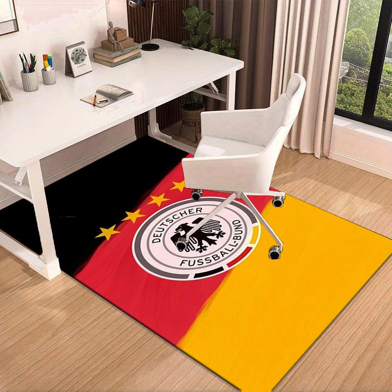 German Football Emblem Printed Area Rug for Office, Chair Rug, Decorative Carpet Floor Mat, Large Size Fan gifts Christmas gifts
