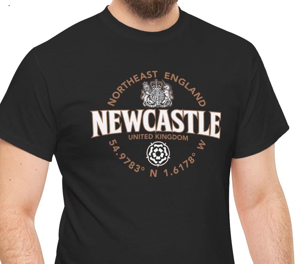 Newcastle Northeast England Coordinates Label 2C T shirt M