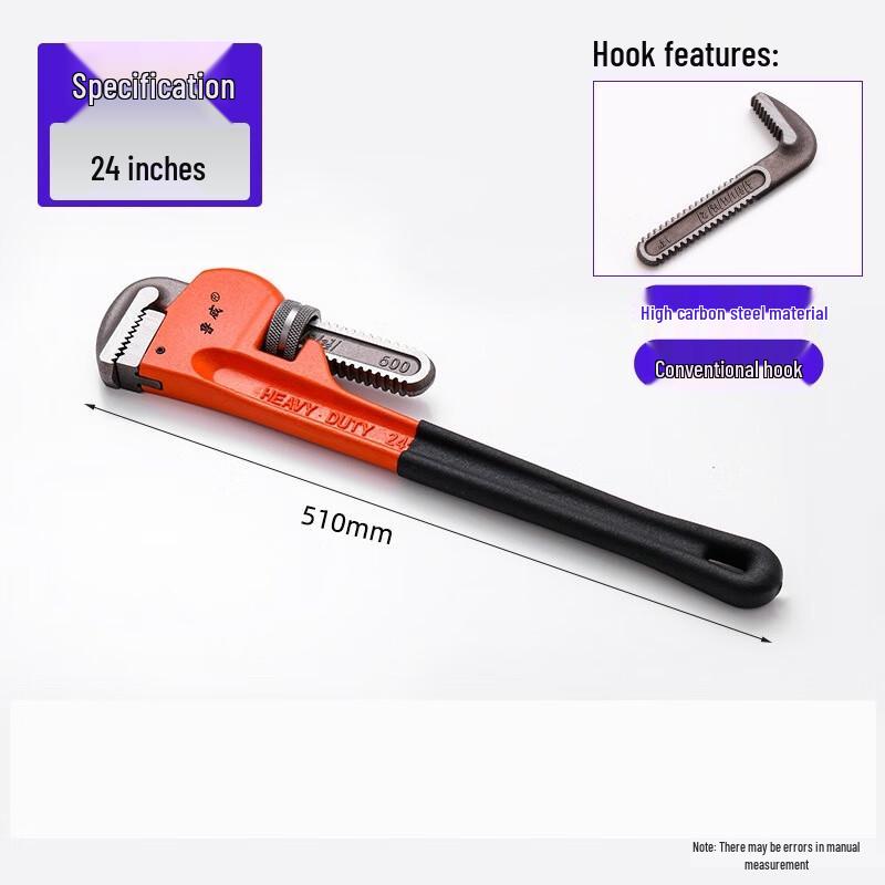 SMVP American Style Pipe Wrench CN plug (adapter included)