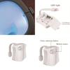 Versatile 8 Color Led Toilet Sensor Light Modern Creative Bathroom Night Light