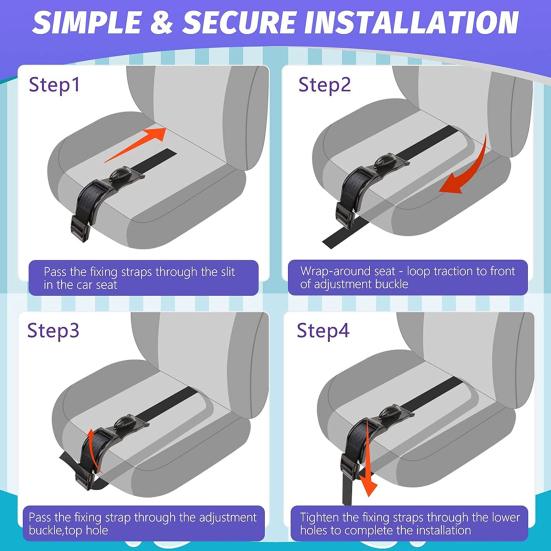 Pregnancy Seat Belt Regulator Easy To Install Adjustable Care Belt Adjuster Relieves Pressure Seat Safety Belt Adjuster