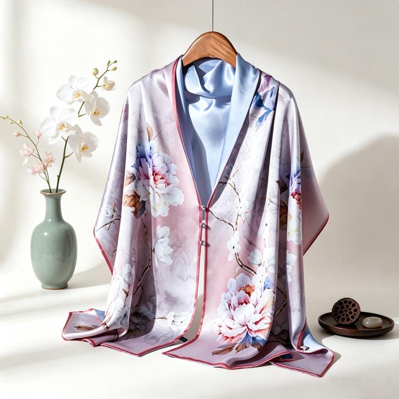 Hangsilu Women's Mulberry Silk Scarf