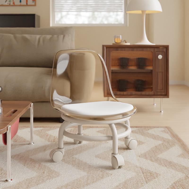 Rolling Pulley Stool for Home, Kids, Internet Celebrities, Soft, Simple Design, Ideal for Grout, Manicure, Pedicure.