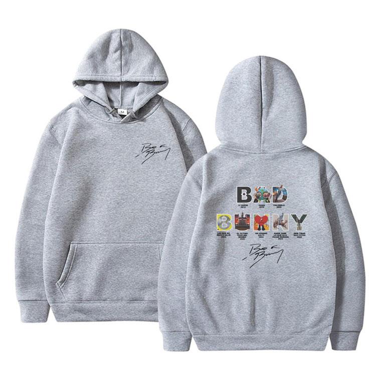 Rapper Bad Bunny Hoodie DeBi TiRAR MaS FOToS DTMF Graphic Sweatshirt Male Casual Oversized Hoodies Men Women Hip Hop Pullover