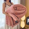 Thickened Winter Coral Fleece Blanket for Office, Sofa, or Bed - Cozy Nap Shawl & Air Conditioning Cover
