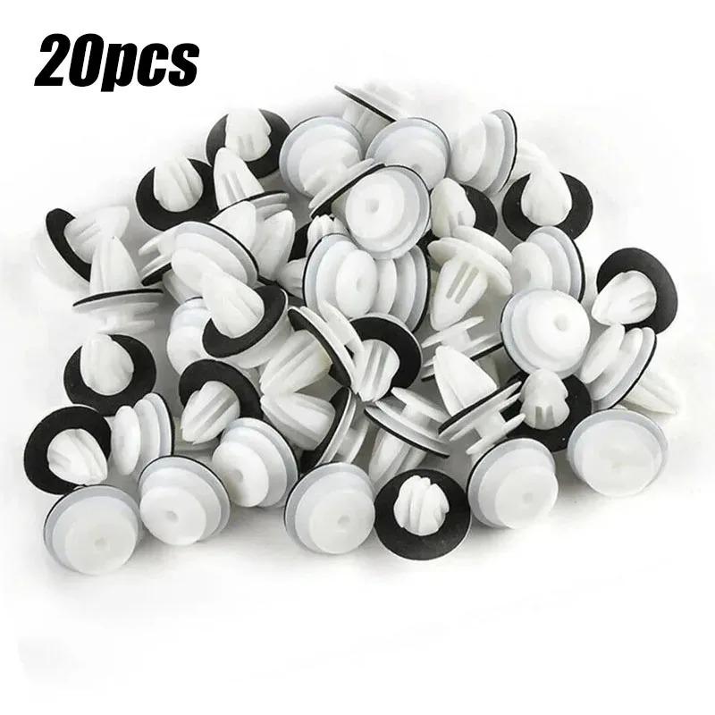 10/300PCS Auto Door Panel Clip with Seal Ring Auto Fastener Rivet Bumper Clip Retainer Car Interior Retaining Accessories