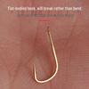 Gold Sleeve Double Hook Barbless Finished Fishing Hook for Crucian Carp and Wild Stream Fishing