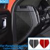 For Porsche Cayenne 9Y0 9YA 9YB E3 2018-2023 Carbon Fiber Dashboard Side Front Slot Panel Trim Cover Car Accessories Sticker