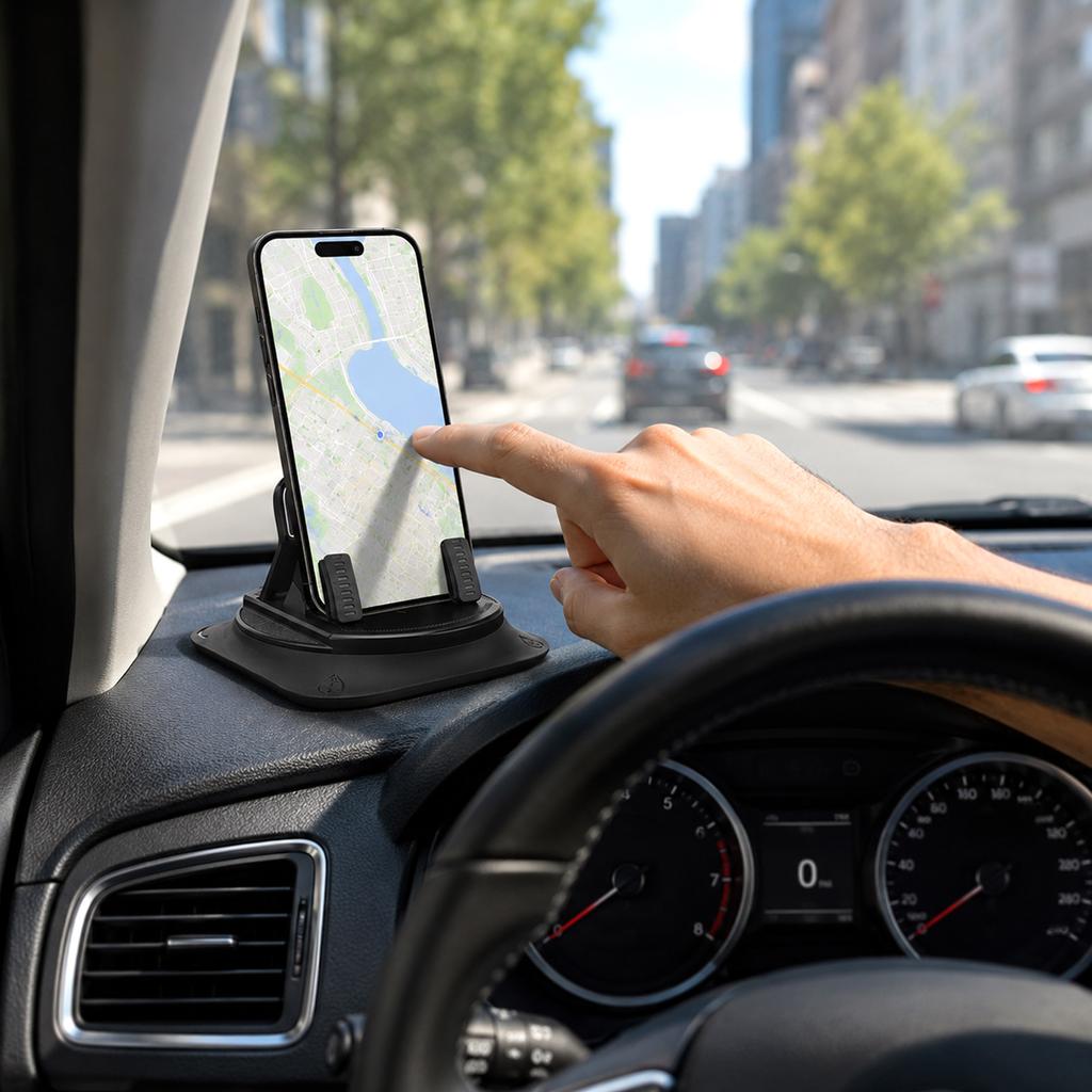 Auto-Handyhalterung für das Armaturenbrett, Handyhalter mit fester Halterung, Freihändiges Fahren