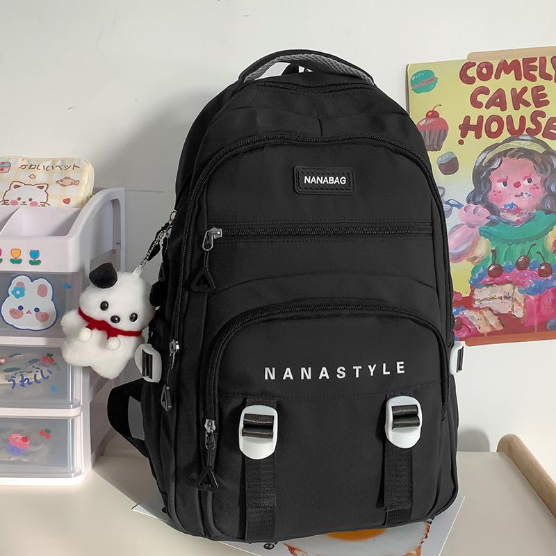 School Bag Elementary School Girl College Student Junior High School Student High School Student Contrast Color Boy Backpack Backpack