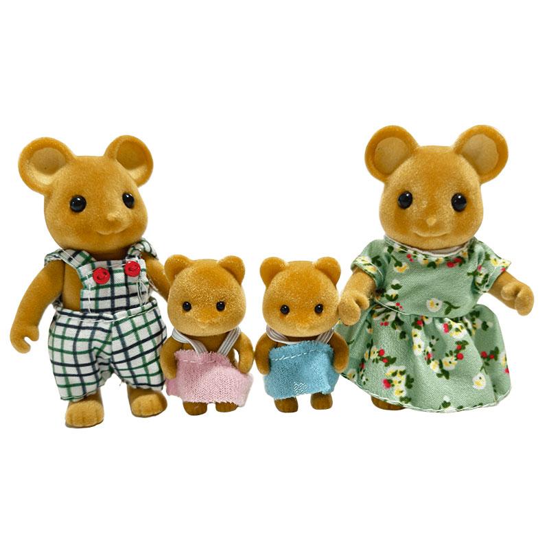 

1:12 Forest Animal Family Simulation Forest Family Doll Reindeer Panda Animal Figures Miniature Furniture DIY Toys Kids Gifts