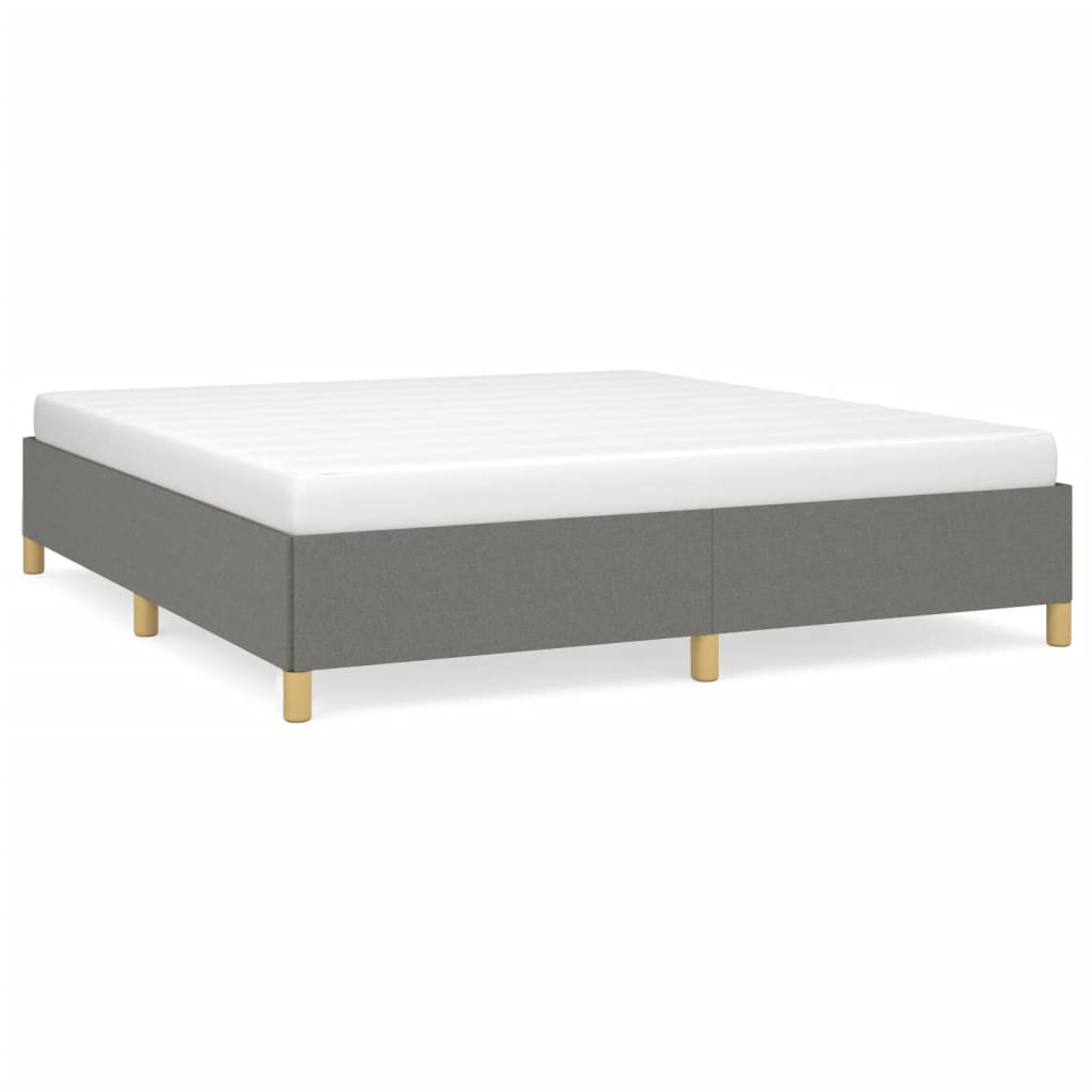 Vidaxl Bed Frame Without Mattress, Dark Gray, 180X200 Cm, Upholstered