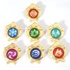 Game Genshin Impact Metal Brooch Pins Primogem Xiao Mask Vision 7 Element God's Eye Weapons Luminous Badge Cosplay Prop Jewelry