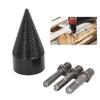4pcs Heavy Duty Detachable Wood Splitter Drill Bit Hex Shank Firewood Drill Bit  Camping