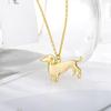 Shape Animal Dachshund Pendant Necklace Alloy Chain Jewelry Unisex Gift Fashion