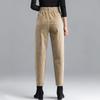 Autumn Winter Casual Straight Pants High Waist Elastic Band Korean Women Fashion Harem Trousers