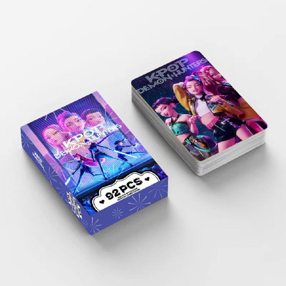 30/92 Stück Kpop Dämonenjäger Laserkarten K-POP Hexenjagd Zeichentrickserie Anime Sammelzubehör HD LOMO Kleine Karten