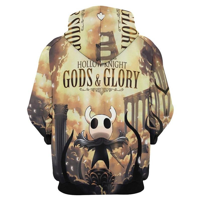 Cartoon Anime Game Pattern Men's Hoodie Hollow Knight Clothing 3D Printing Outdoor Sports Shirt Fashion Oversized Top Kids Clothes