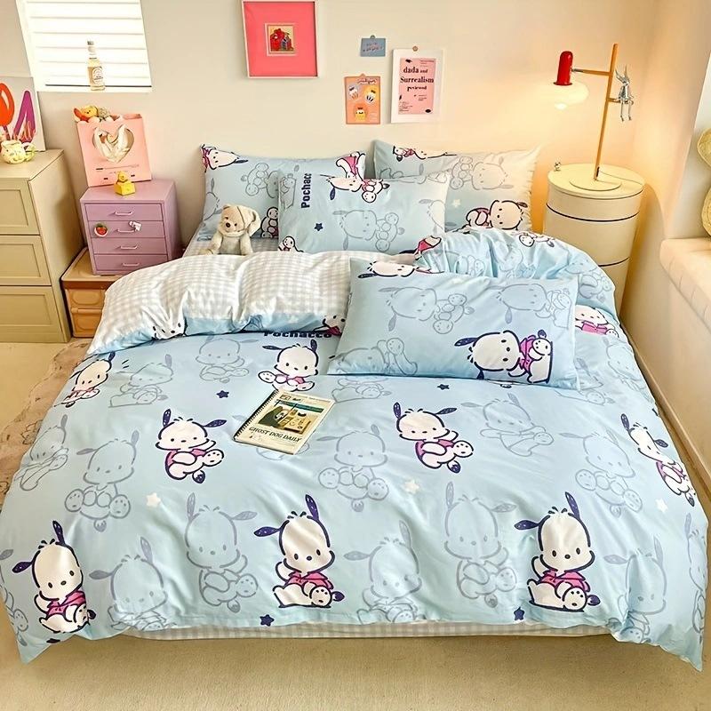 

Комплект постельного белья из трех предметов, Цифровая печать, Мультяшная серия, Двусторонняя печать, Комплект из трех предметов 90*190