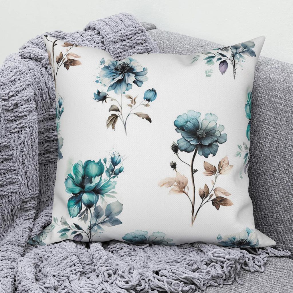 Modern Sofa Pillow Cover Living Home Decor Tropical Flower   Decorative Cushion  Throw