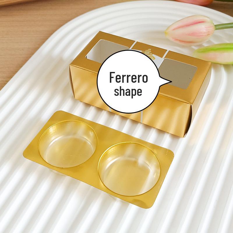 Gold Ferrero Chocolate Empty 2-Piece Wedding Favor Gift Box