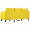 Vidaxl 3-Seater Sofa, Light Yellow, 180 Cm, Upholstered In Fabric