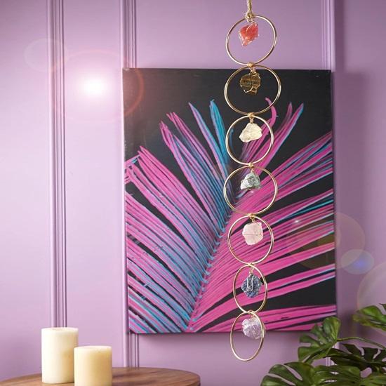 7 kamieni szlachetnych czakry kryształowe uzdrawiające wiszące ozdoby kamienie ścienne wieszak na Reiki frędzle duchowa ozdoba dekoracja okna Feng Shui powodzenia