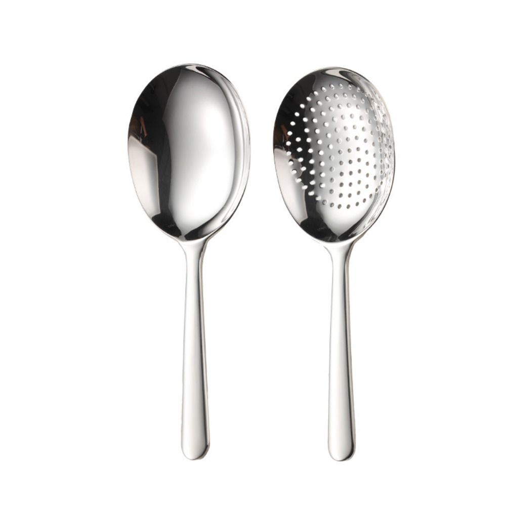 Durable Stainless Steel Non-stick Rice Spoon Easy to Clean Comfortable Rice Spoon Colander Rice Shovel for Household