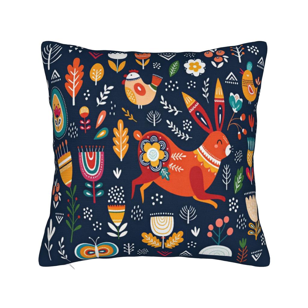 Ethnic Pattern Pillow Case  Comfy Pillow Cover For Sofa Home Decor Vintage Cushion Cover