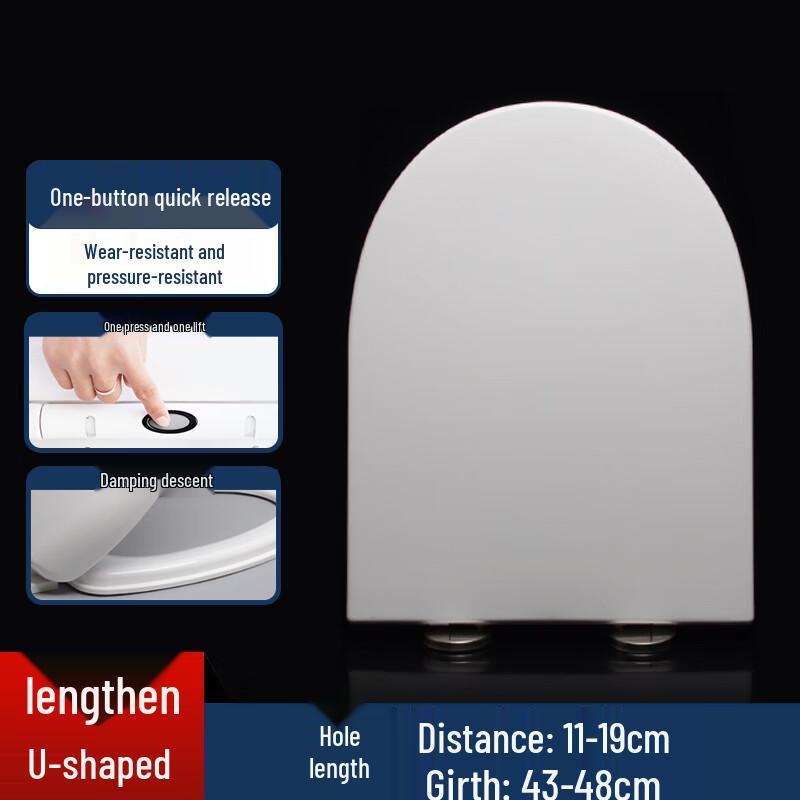 Homeglen Universal Slow-Close Quick-Release Toilet Seat