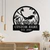 Customizable Metal Wall Art Diving Silhouette Fairy Tale Theme Home Garden Outdoor Party Decor