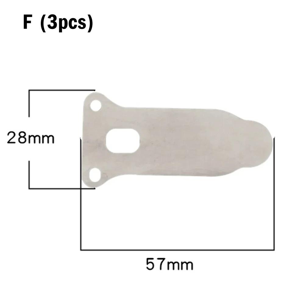 3Pc Silent Oil-Free Valve Plate Cylinder Head Plate Iron Sheet For Air Compressor Pump Head Belt Piston Machine Power Tool Parts