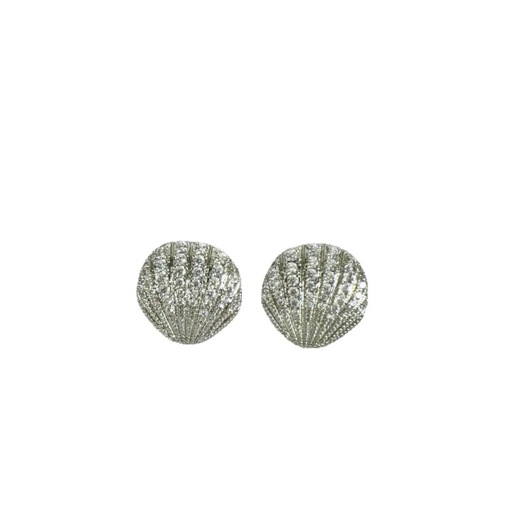 Exquisite Diamond Shell Glossy Earrings: Luxury Fashion Statement for Women