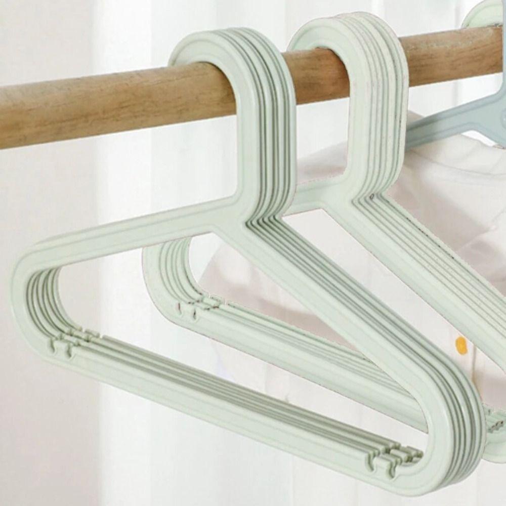 10Pcs Plastic Clothes Drying Rack Nordic Style Clothes Display Hangers Baby Hangers  Closet