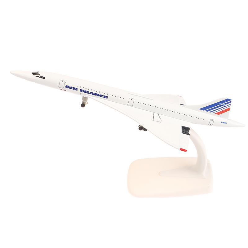 20cm French Union Concorde Air France Airplane Model Airliner Alloy Diecast Air Plane Model Toys Collection Home Decor Ornament