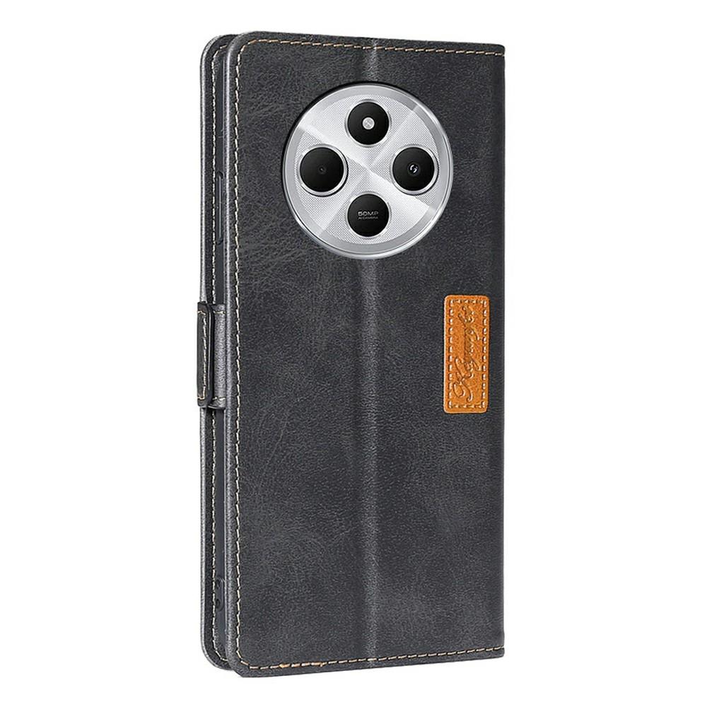 Phone Case For Xiaomi Redmi 14C 4G/14R 5G/A4 5G/Poco C75 4G Contrast Color Wallet Leather Cover