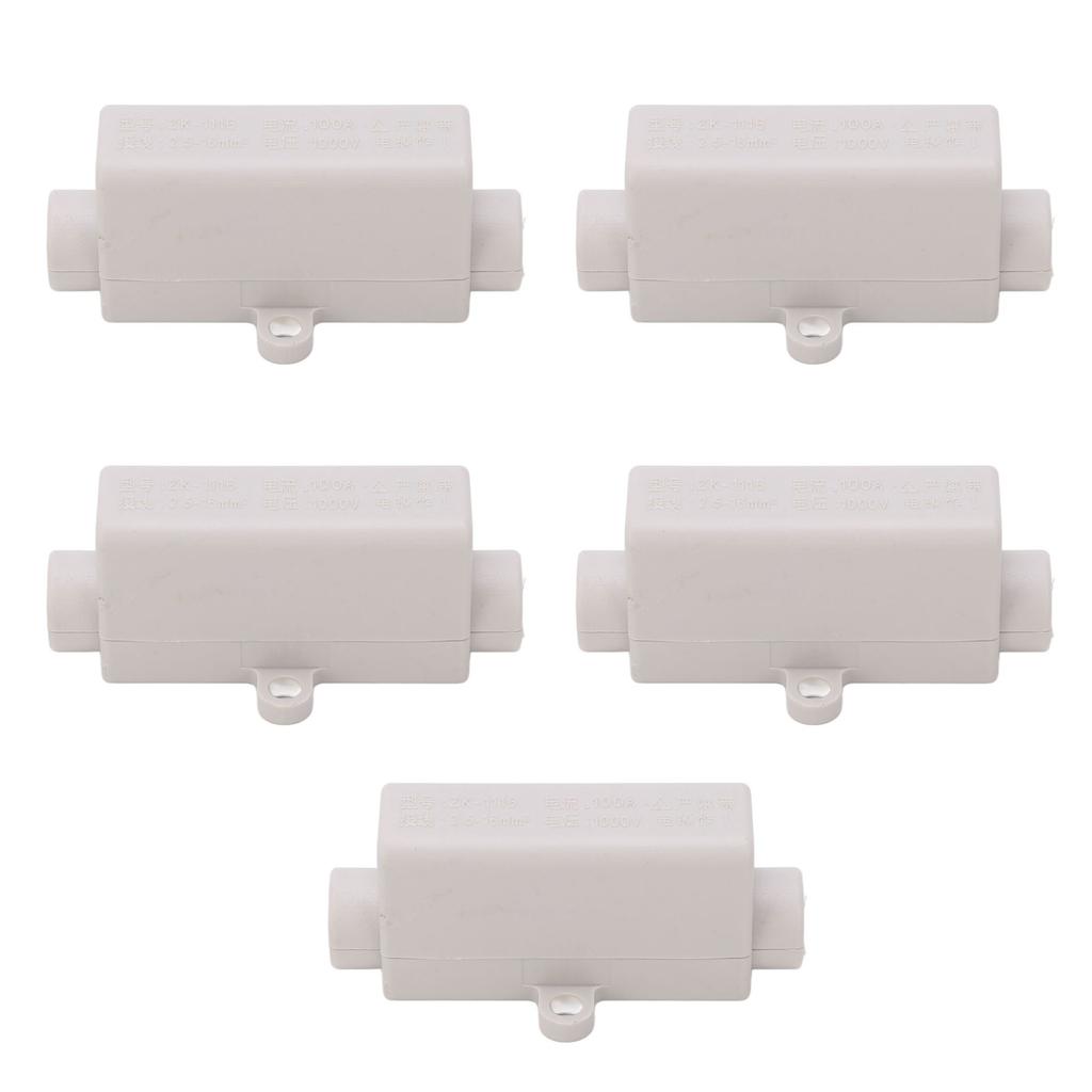 5Pcs 100A 1000V High Power Wire Cable Connector 2.5‑16mm² Electrical Wiring Junction Box Terminal Block