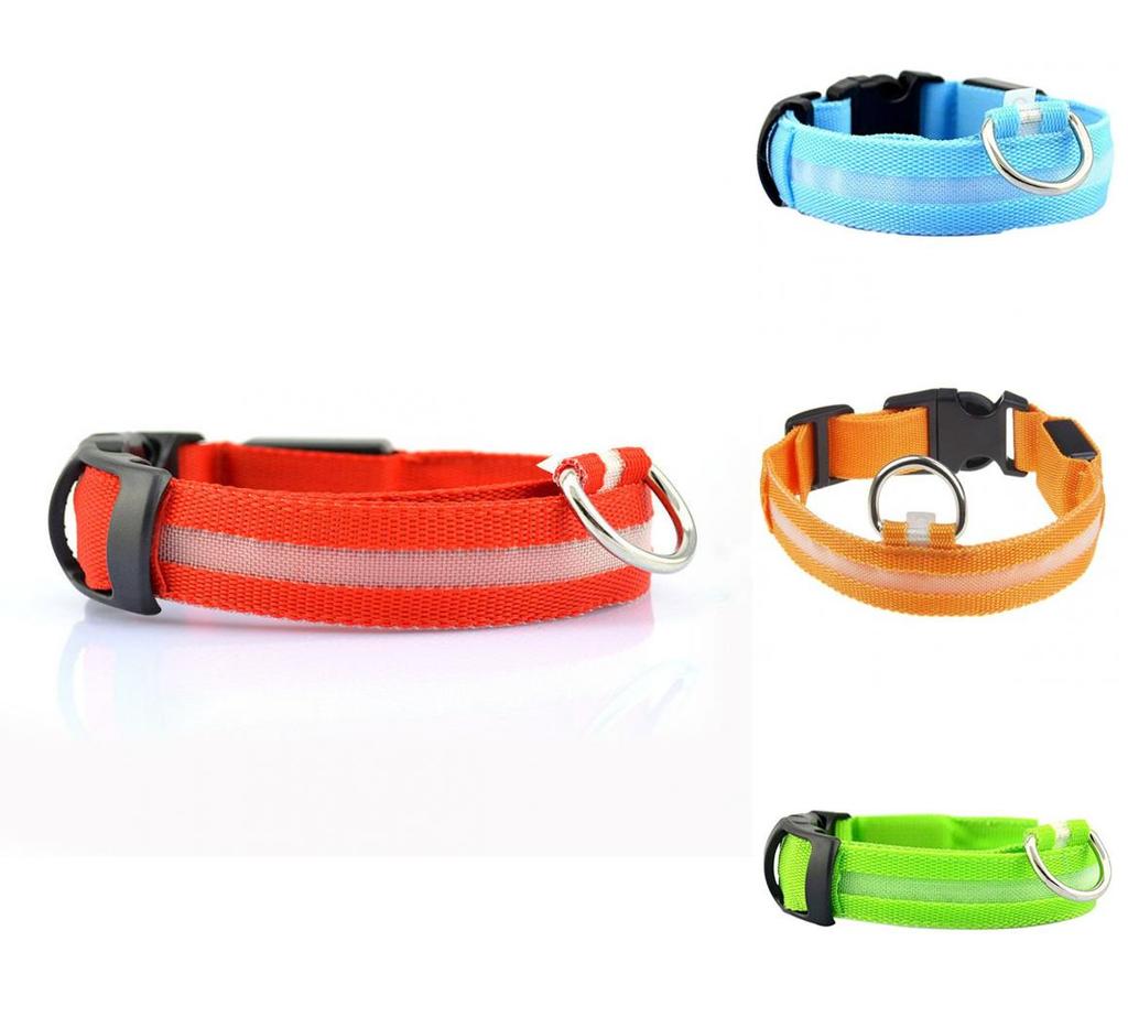 Pet Led Light Up Dog Collar Rechargeable For Small Medium Large Dogs