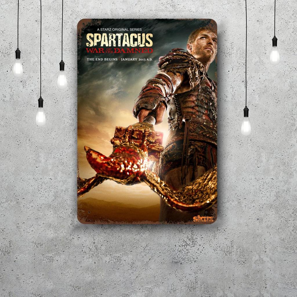 Spartacus Retro Vintage Blechschild Poster Dekorative Plakette Metallplatte Wanddekoration