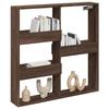 VidaXL Wall Cabinet Brown Oak 80x15x80 Cm Engineered Wood, Floating Wall Cabinet, Wall Shelf, Wall Display Cabinet, 854550