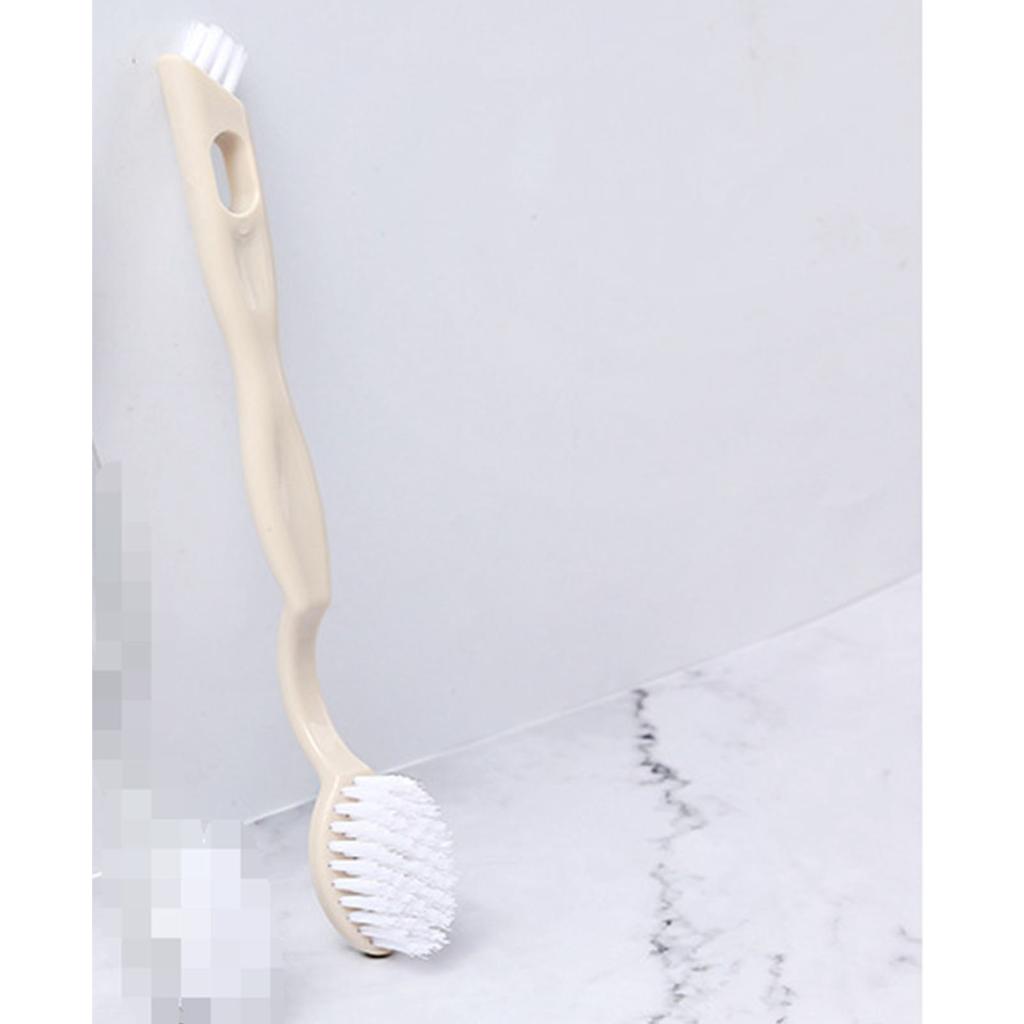 Dual Head Shoe Brush   Handle Cleaning Brush Soft   Hanging Hole Plastic Comfortable Grip Shoe Scruber