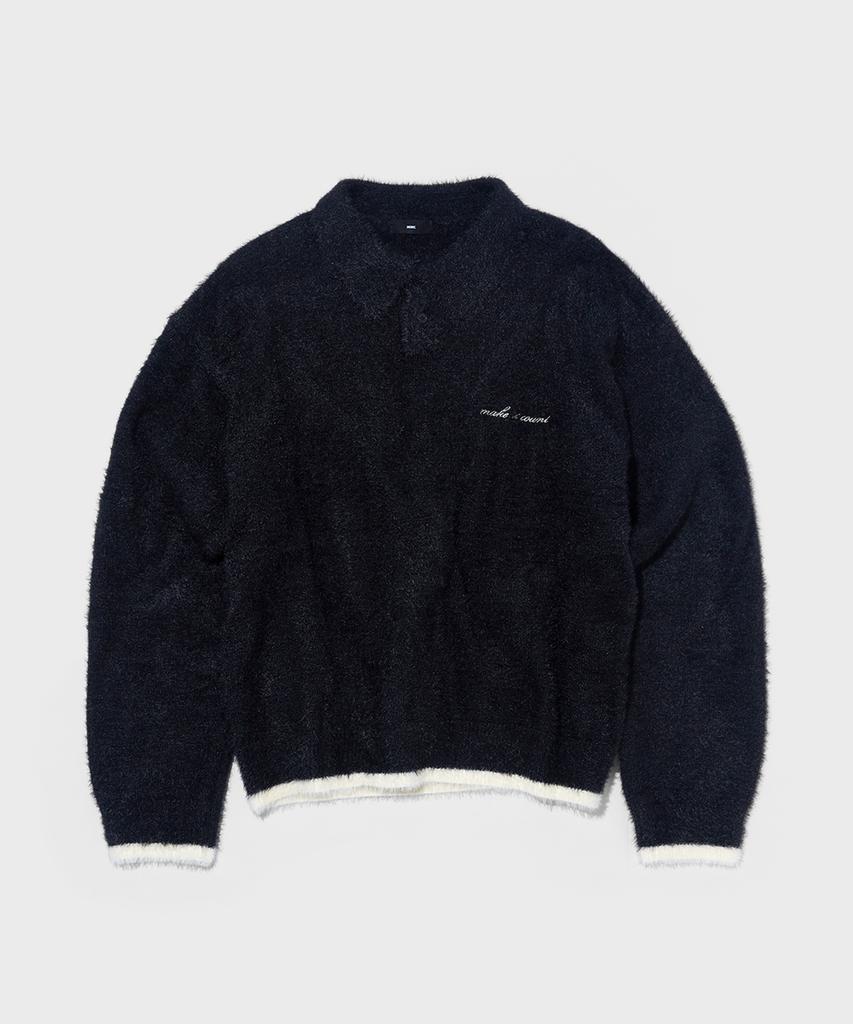 WMC Hairy Collar Knit_Black