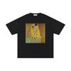 Gustav Klimt Il Bacio, Grafica Frontale, T-shirt Unisex in Puro Cotone e t-shirt per bambini, Camicia Artistica Vintage e t-shirt per bambini, Art Nouveau, 0087.2.5