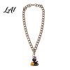 Halloween Themed Pet Accessories Chain Collar Metal Cat Collar with Witch Ghost Strong Necklace Pendant Festive Pumpkin Skull Charm for Cats